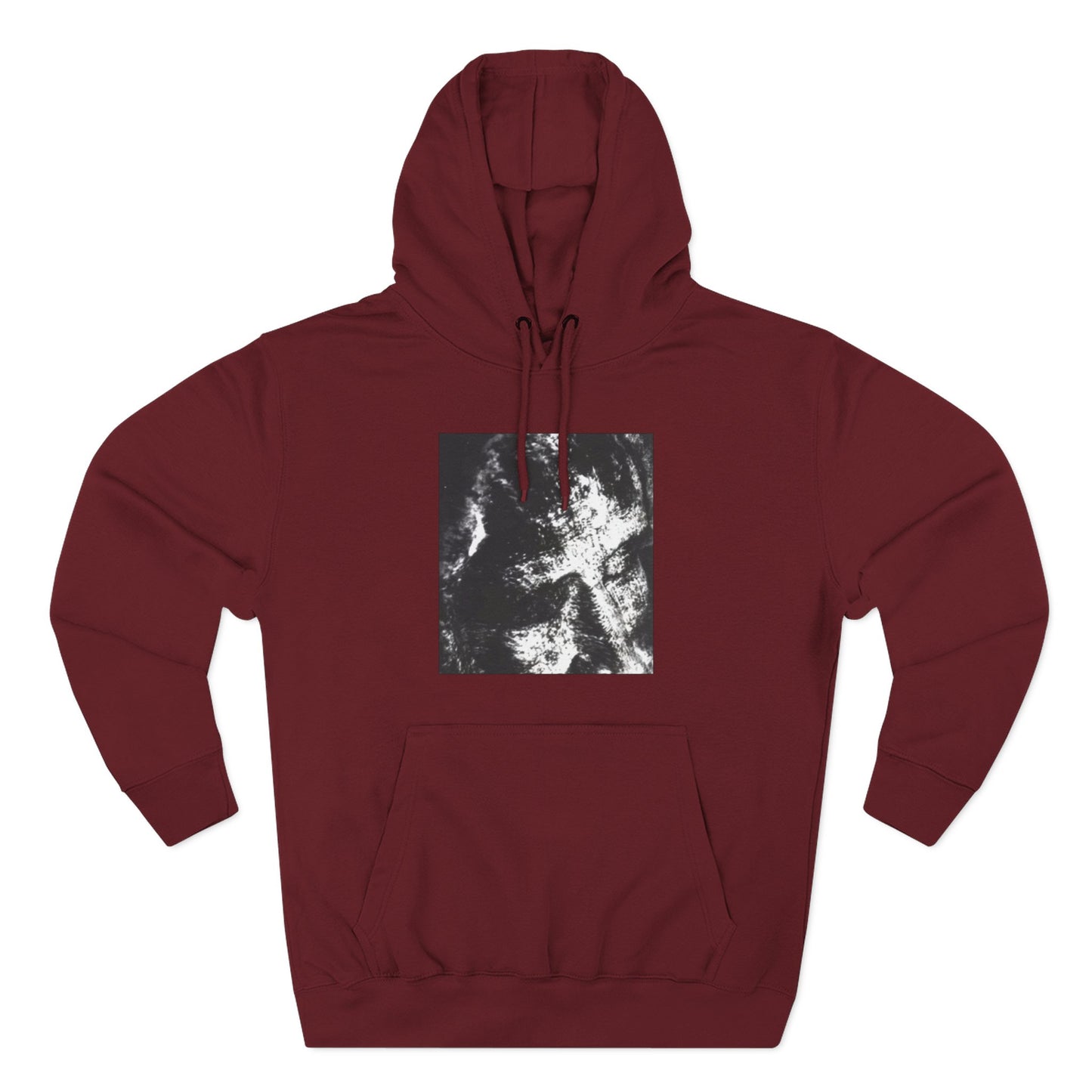 Abstract AIonIS Shroud Man -Panel Hoodie — Three-Panel Fleece Graphic Hoodie