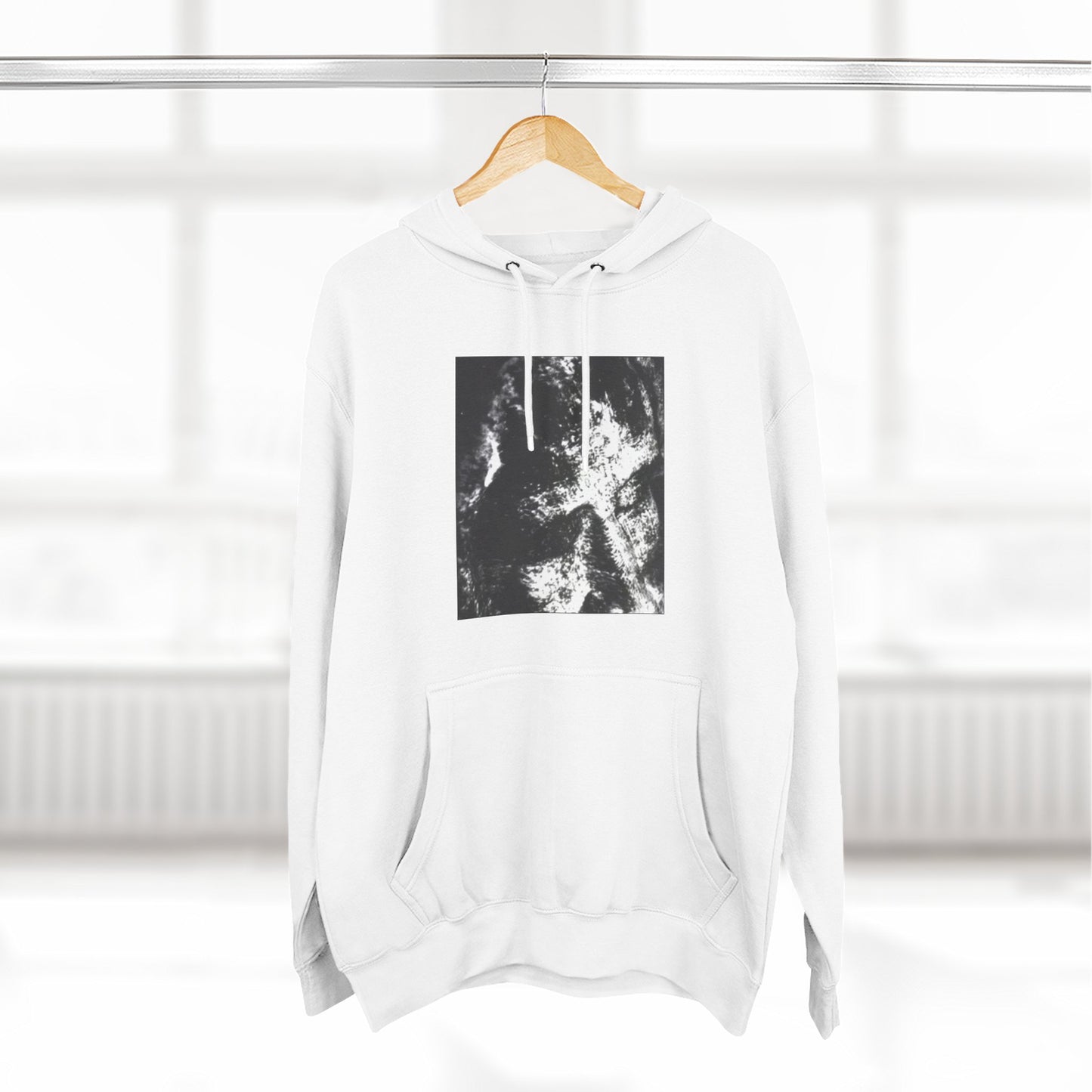 Abstract AIonIS Shroud Man -Panel Hoodie — Three-Panel Fleece Graphic Hoodie