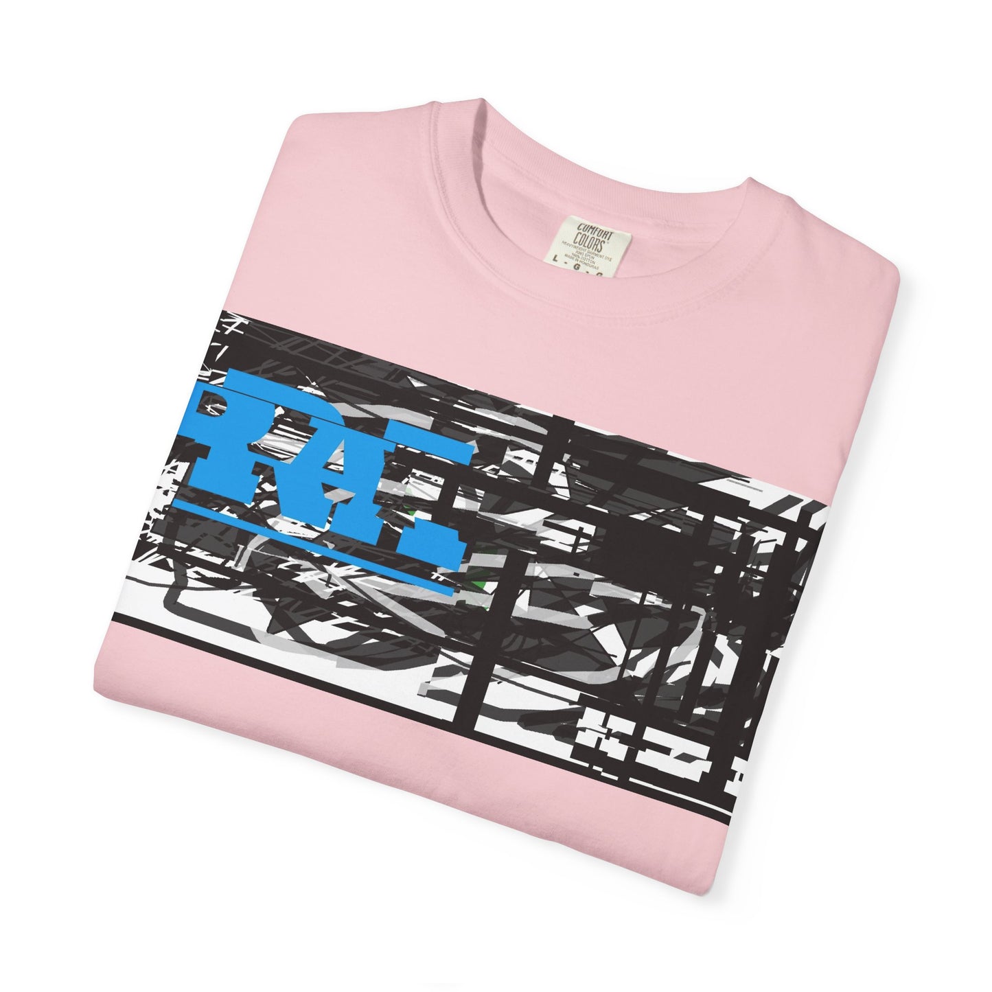 Abstract AIonIS T‑Shirt — Blue RA Logo Streetwear