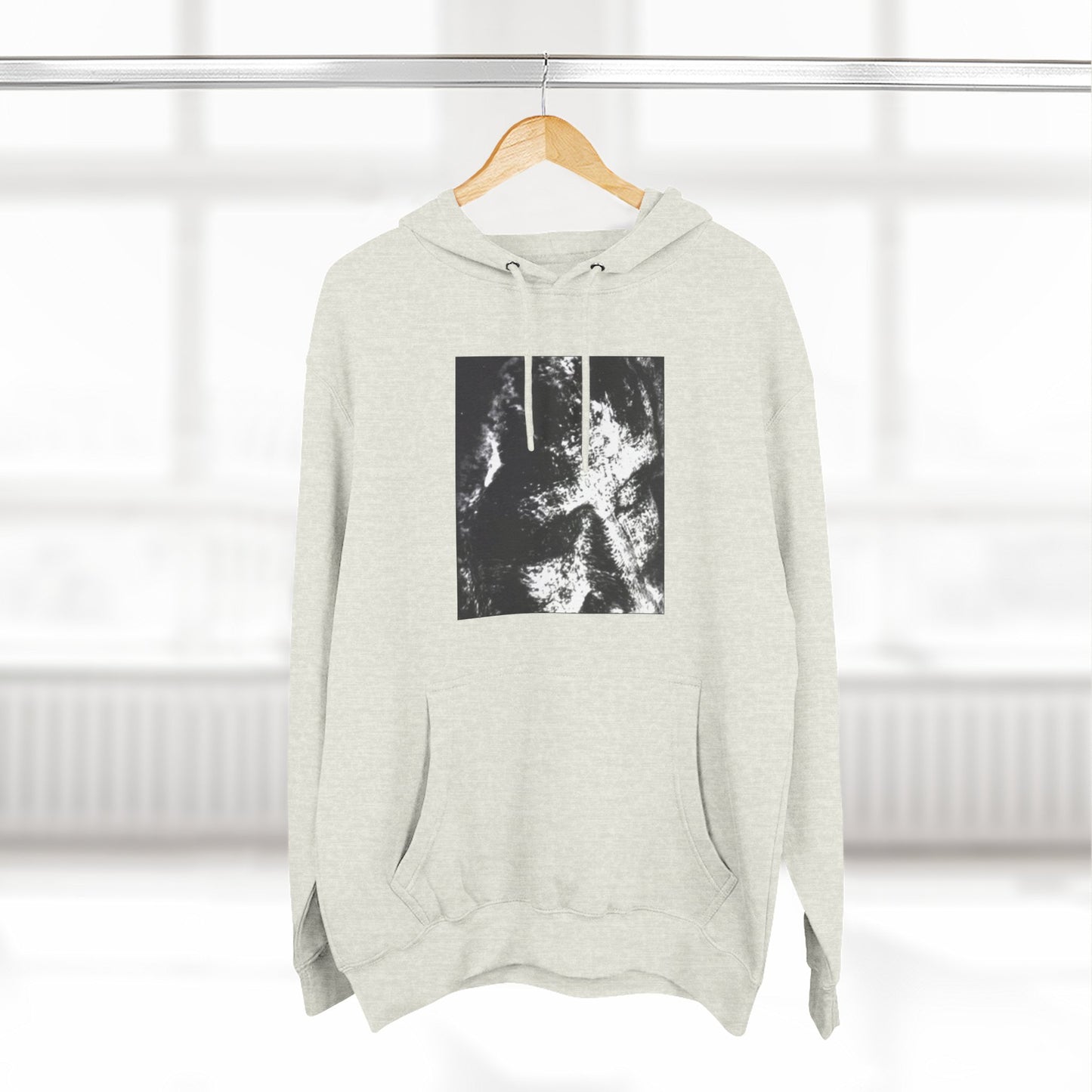 Abstract AIonIS Shroud Man -Panel Hoodie — Three-Panel Fleece Graphic Hoodie