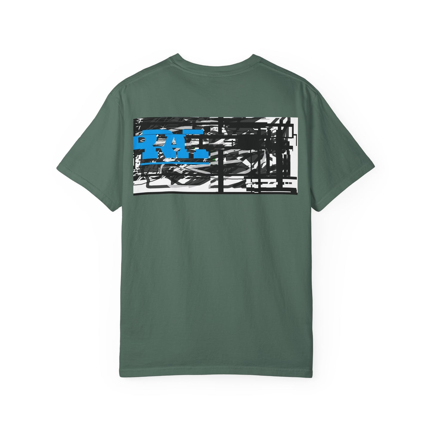 Abstract AIonIS T‑Shirt — Blue RA Logo Streetwear