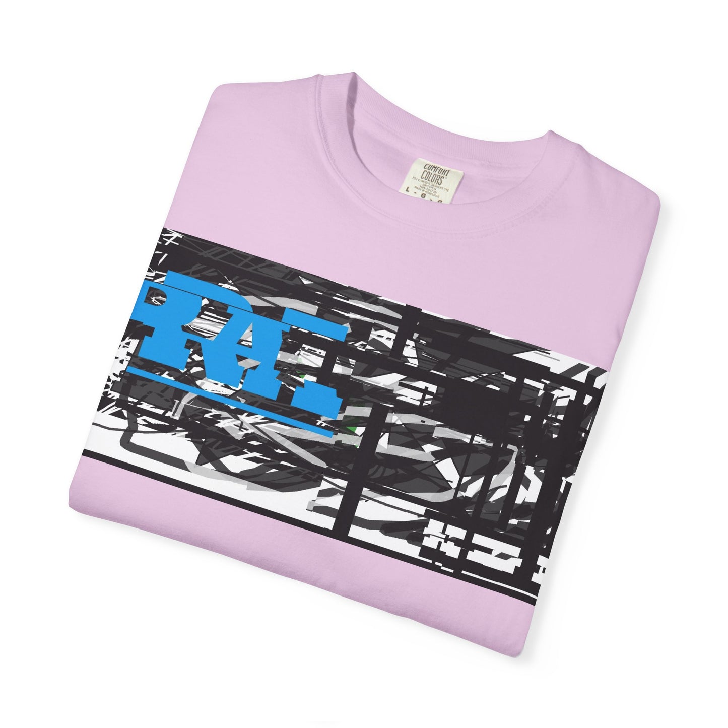 Abstract AIonIS T‑Shirt — Blue RA Logo Streetwear