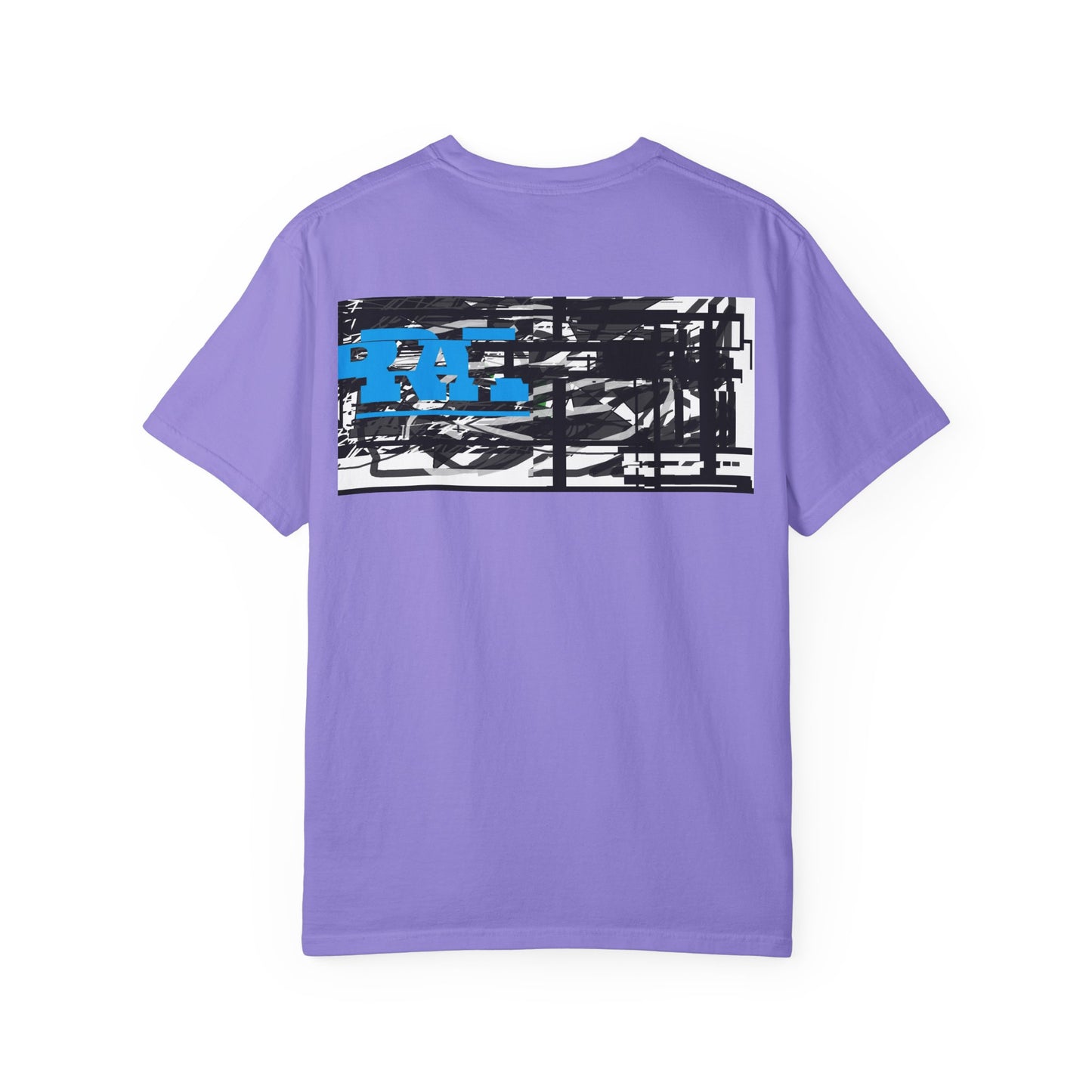 Abstract AIonIS T‑Shirt — Blue RA Logo Streetwear
