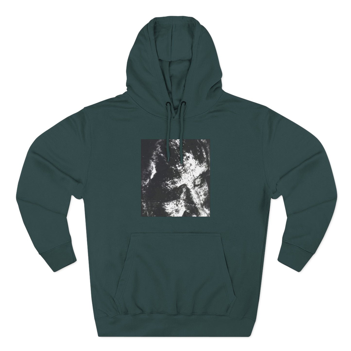 Abstract AIonIS Shroud Man -Panel Hoodie — Three-Panel Fleece Graphic Hoodie