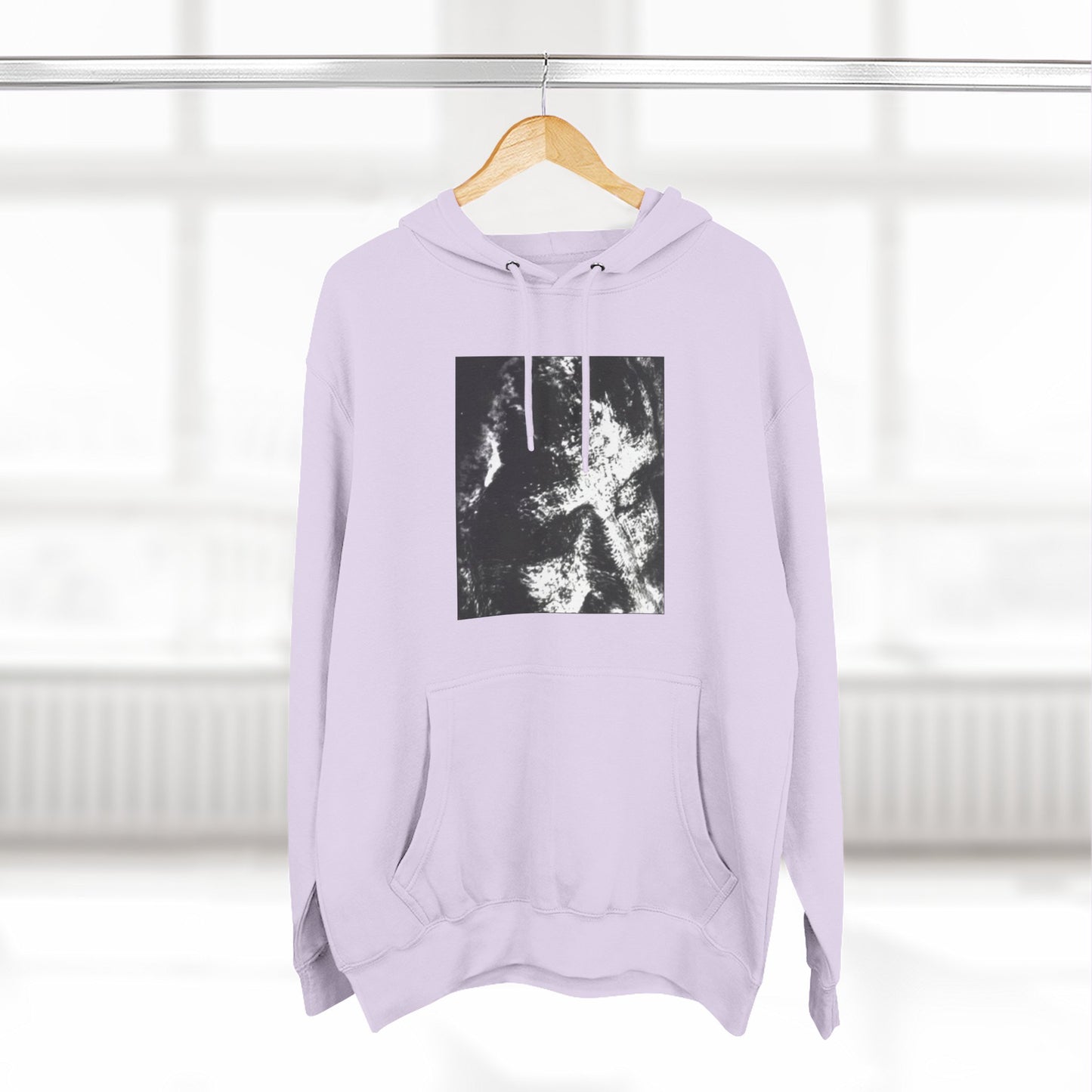 Abstract AIonIS Shroud Man -Panel Hoodie — Three-Panel Fleece Graphic Hoodie