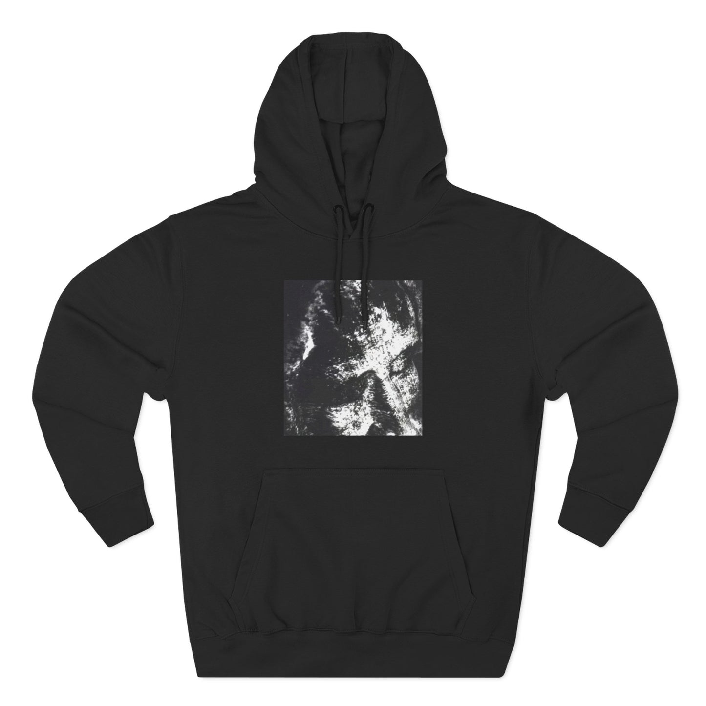 Abstract AIonIS Shroud Man -Panel Hoodie — Three-Panel Fleece Graphic Hoodie