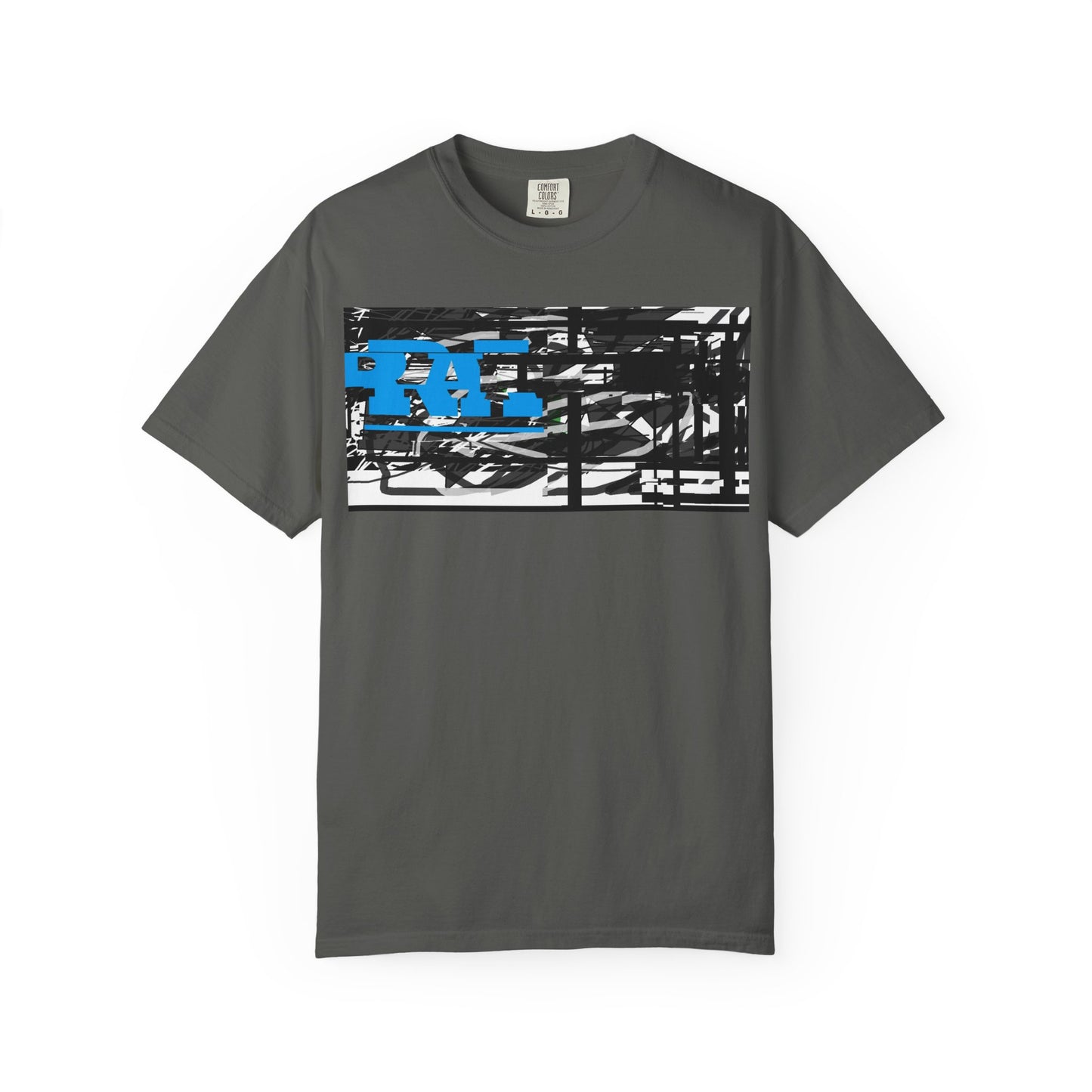 Abstract AIonIS T‑Shirt — Blue RA Logo Streetwear