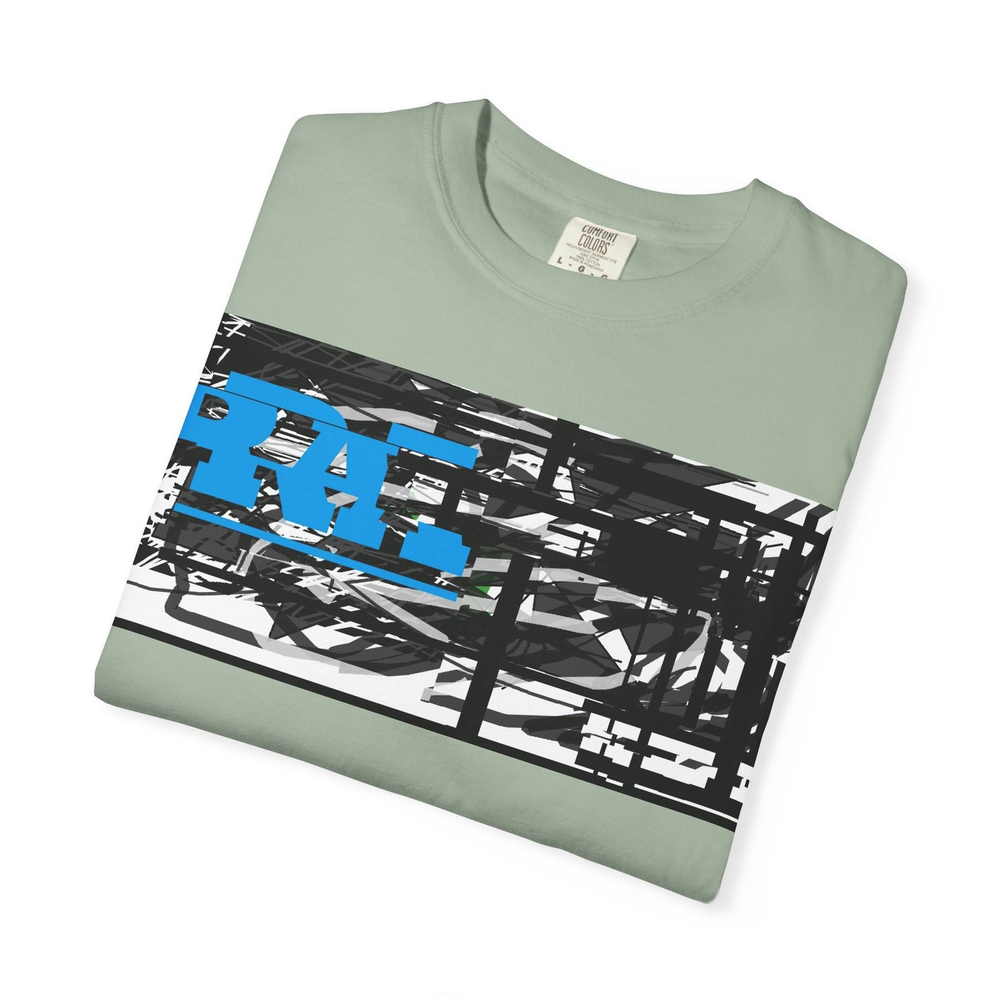 Abstract AIonIS T‑Shirt — Blue RA Logo Streetwear