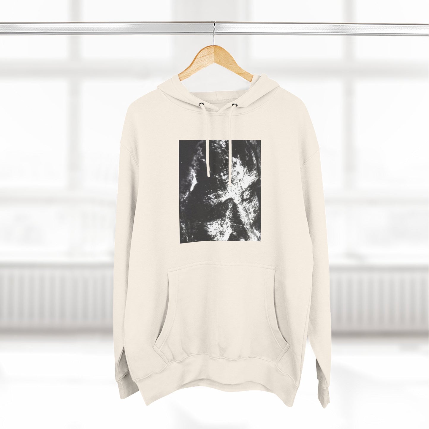 Abstract AIonIS Shroud Man -Panel Hoodie — Three-Panel Fleece Graphic Hoodie