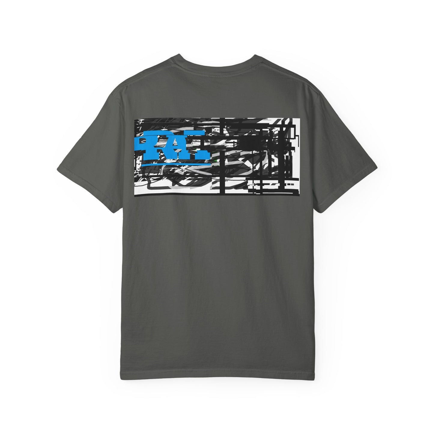 Abstract AIonIS T‑Shirt — Blue RA Logo Streetwear