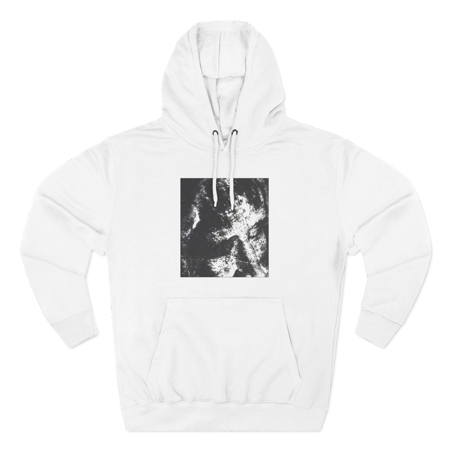 Abstract AIonIS Shroud Man -Panel Hoodie — Three-Panel Fleece Graphic Hoodie