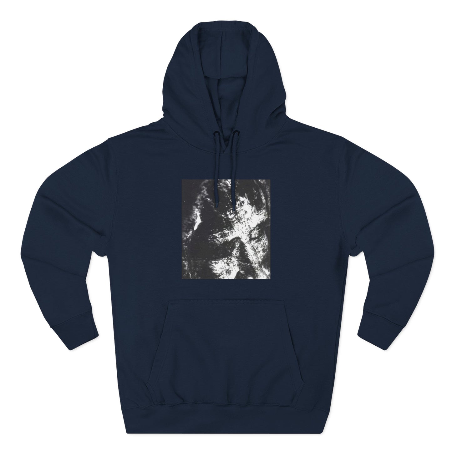 Abstract AIonIS Shroud Man -Panel Hoodie — Three-Panel Fleece Graphic Hoodie