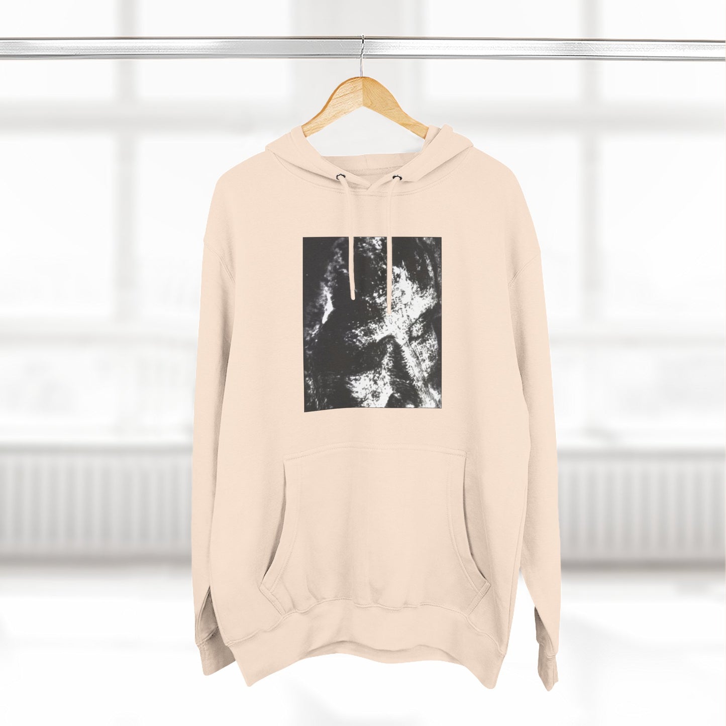 Abstract AIonIS Shroud Man -Panel Hoodie — Three-Panel Fleece Graphic Hoodie
