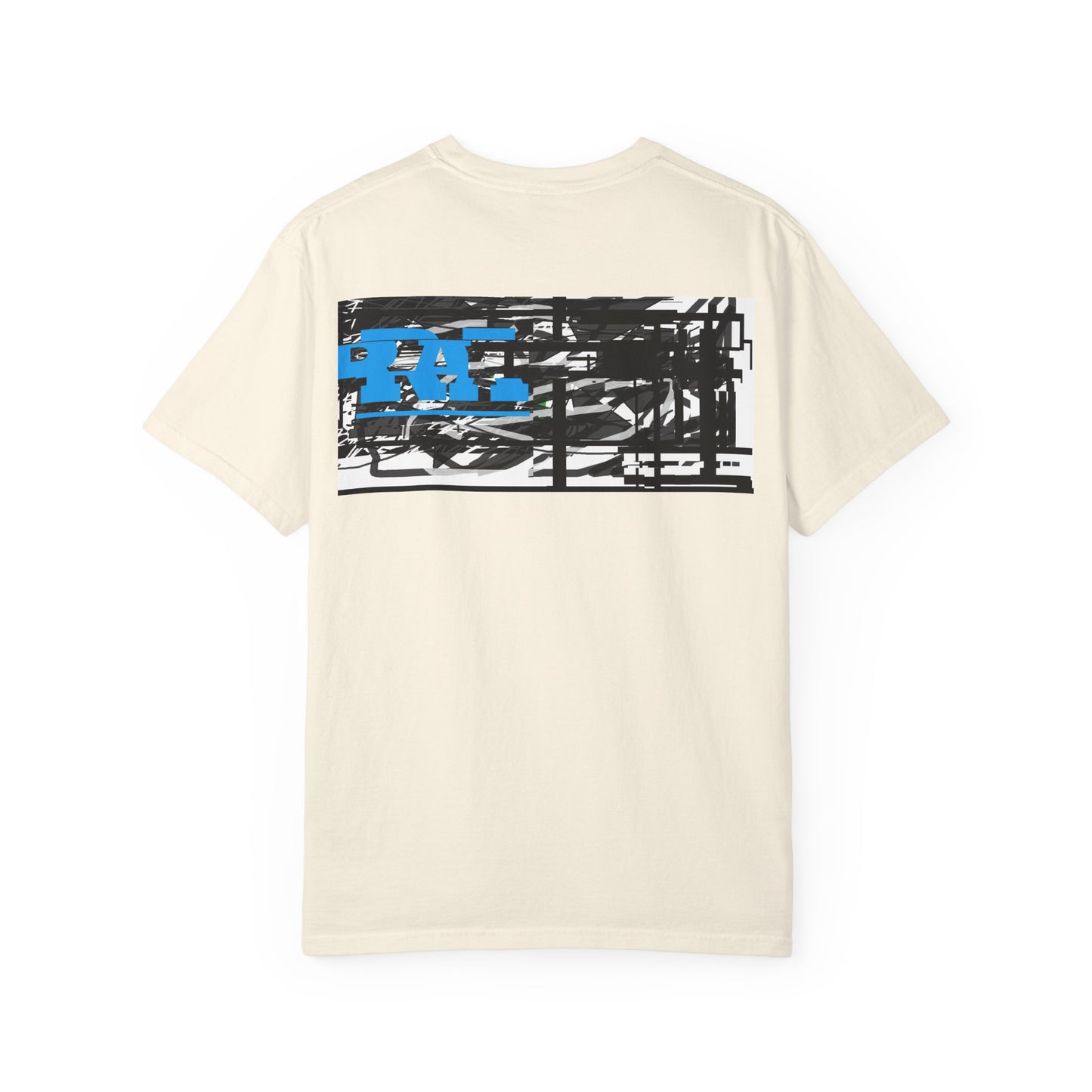 Abstract AIonIS T‑Shirt — Blue RA Logo Streetwear