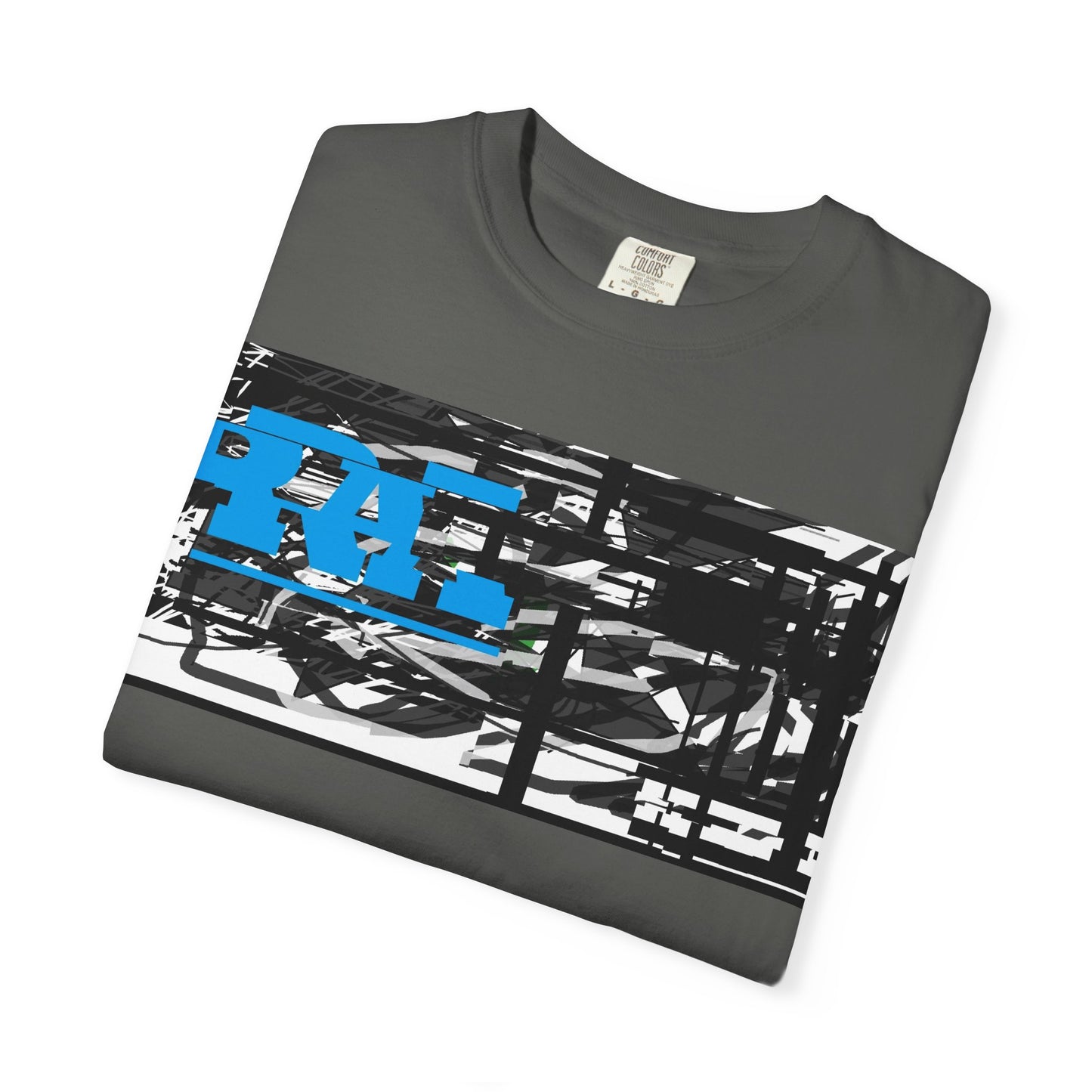 Abstract AIonIS T‑Shirt — Blue RA Logo Streetwear