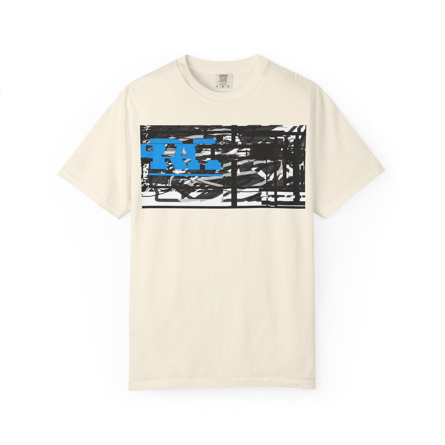 Abstract AIonIS T‑Shirt — Blue RA Logo Streetwear