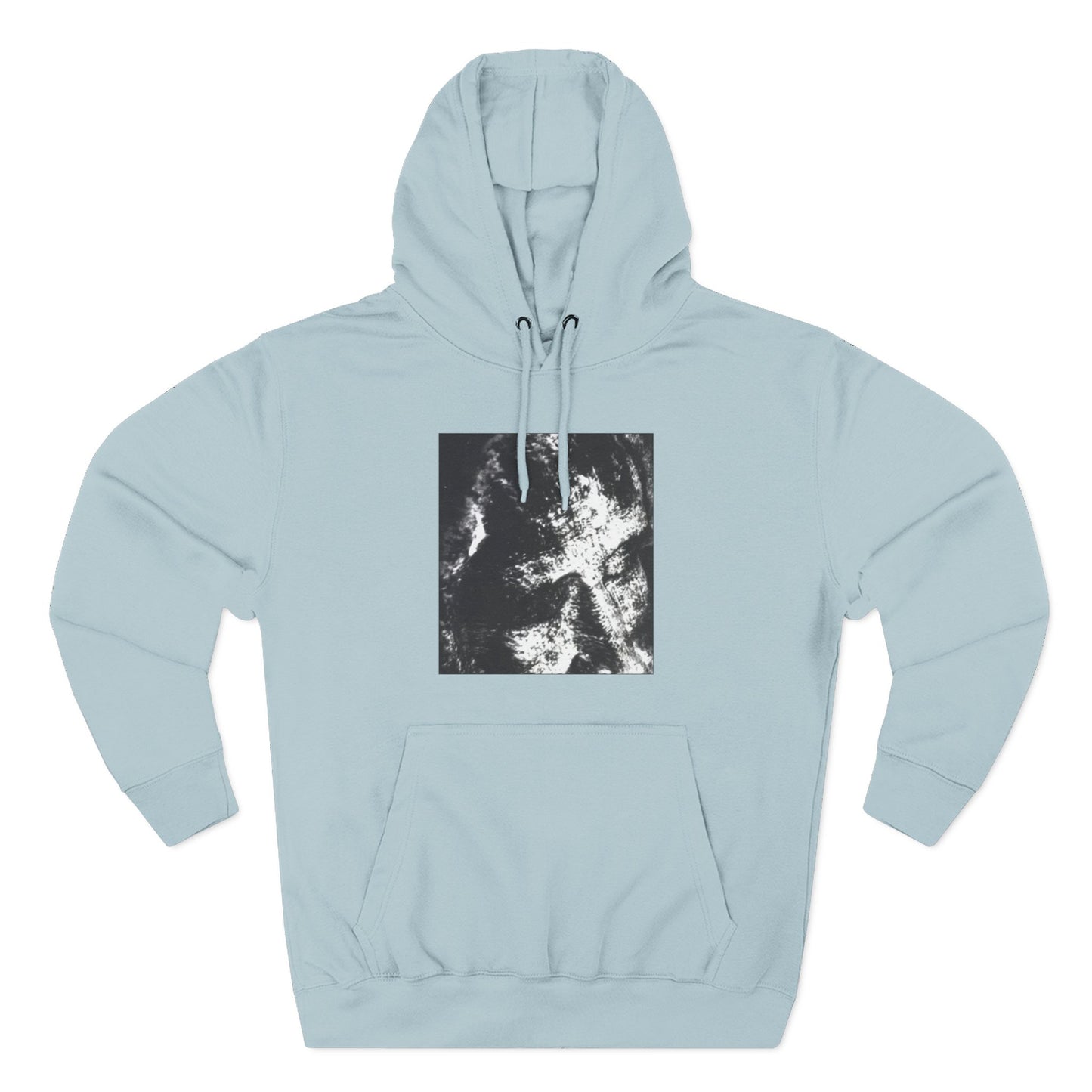 Abstract AIonIS Shroud Man -Panel Hoodie — Three-Panel Fleece Graphic Hoodie