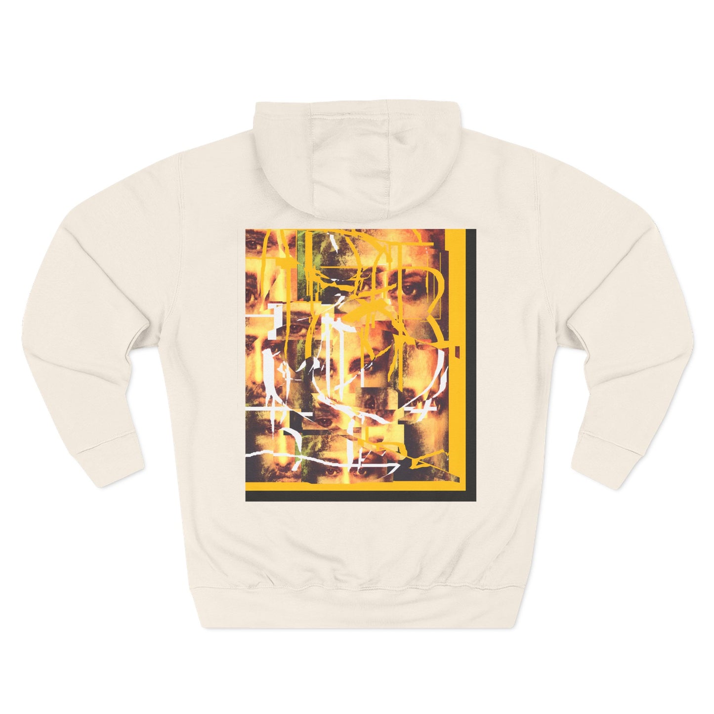 Abstract AIonIS Shroud Man -Panel Hoodie — Three-Panel Fleece Graphic Hoodie