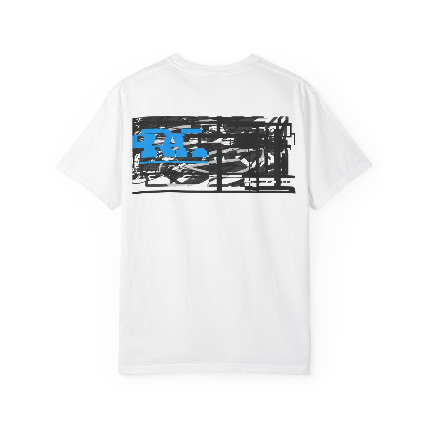 Abstract AIonIS T‑Shirt — Blue RA Logo Streetwear