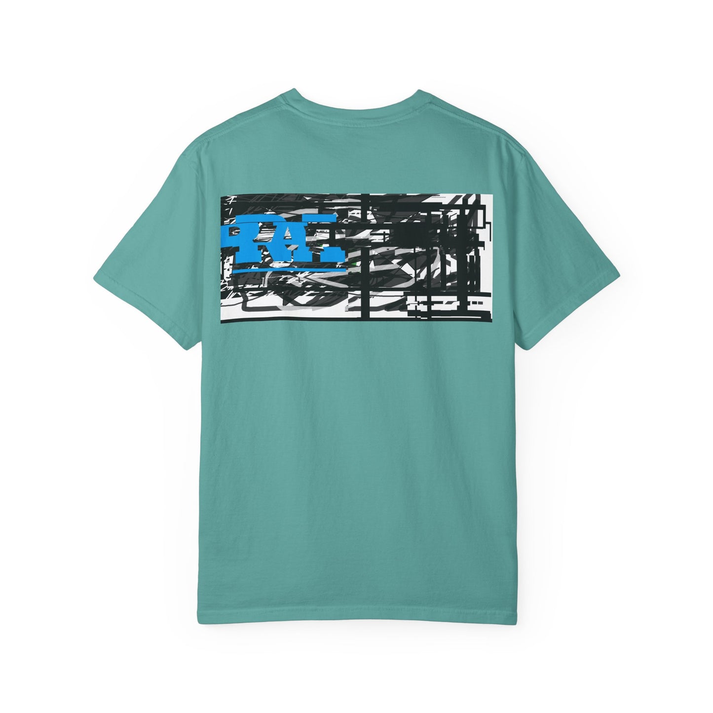 Abstract AIonIS T‑Shirt — Blue RA Logo Streetwear