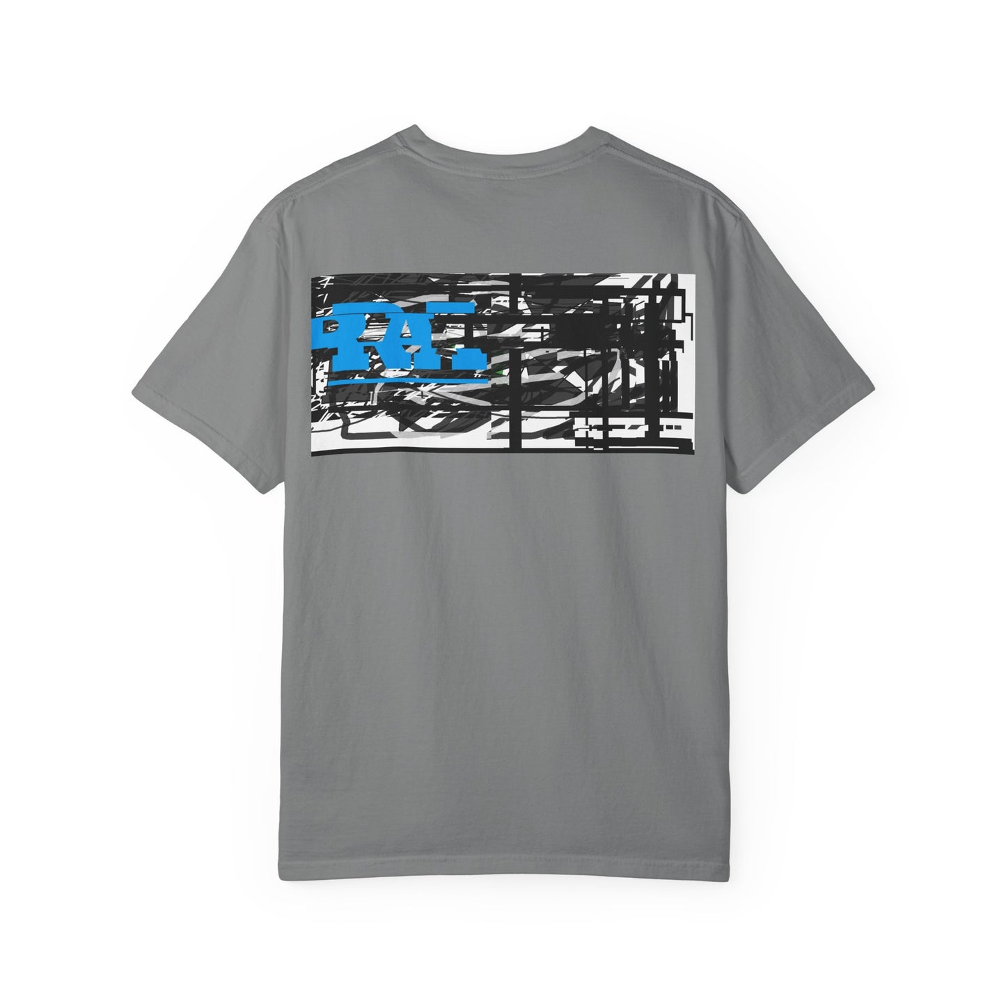 Abstract AIonIS T‑Shirt — Blue RA Logo Streetwear