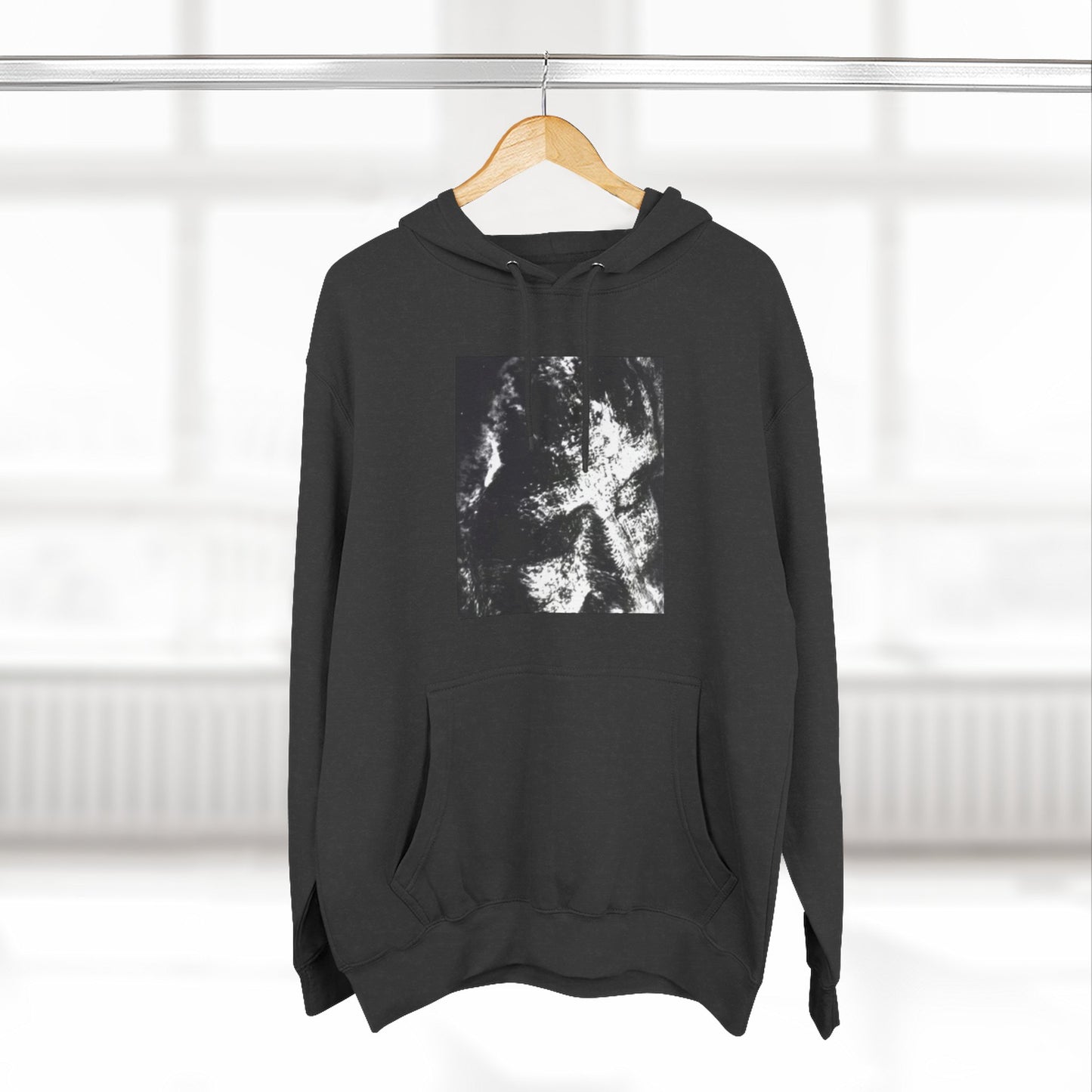 Abstract AIonIS Shroud Man -Panel Hoodie — Three-Panel Fleece Graphic Hoodie