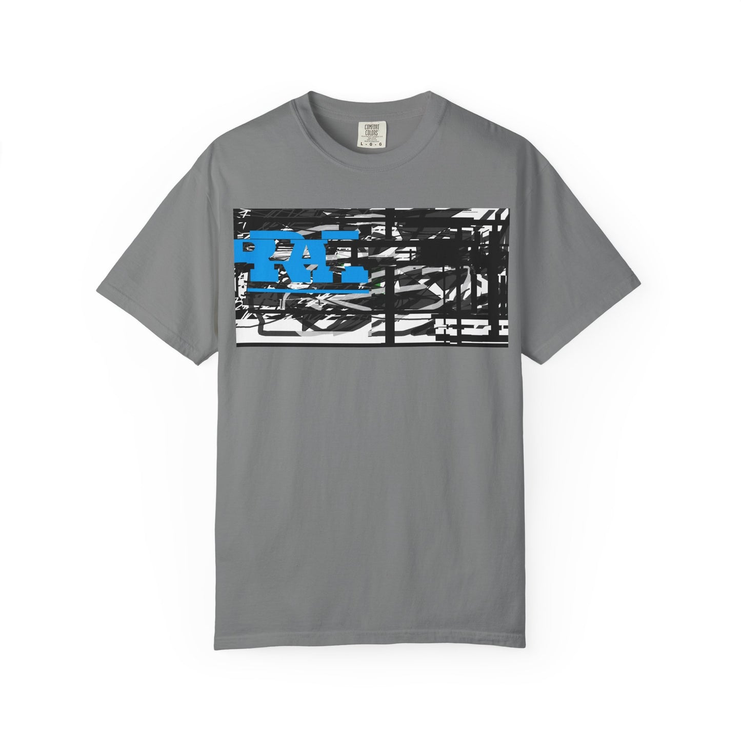 Abstract AIonIS T‑Shirt — Blue RA Logo Streetwear