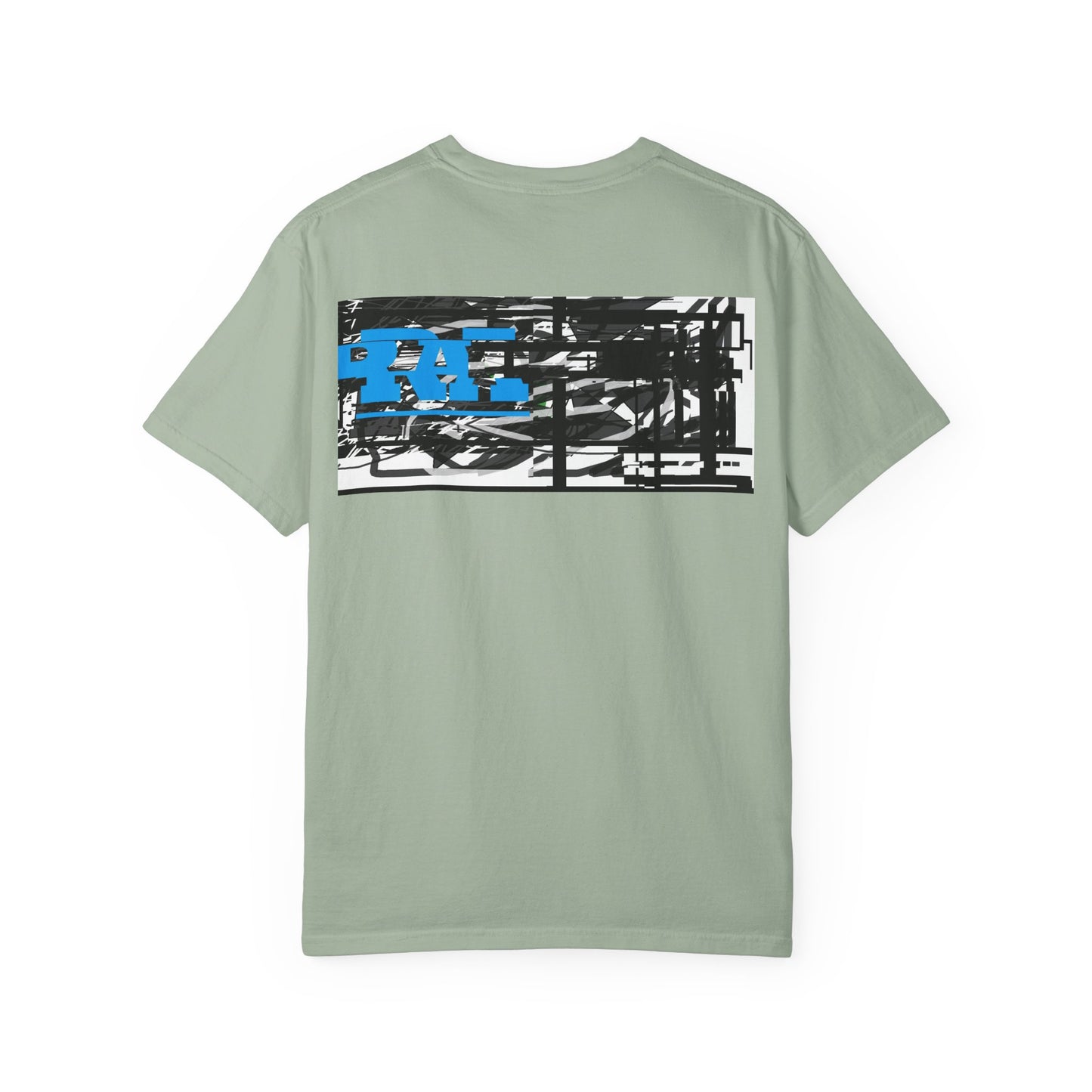 Abstract AIonIS T‑Shirt — Blue RA Logo Streetwear