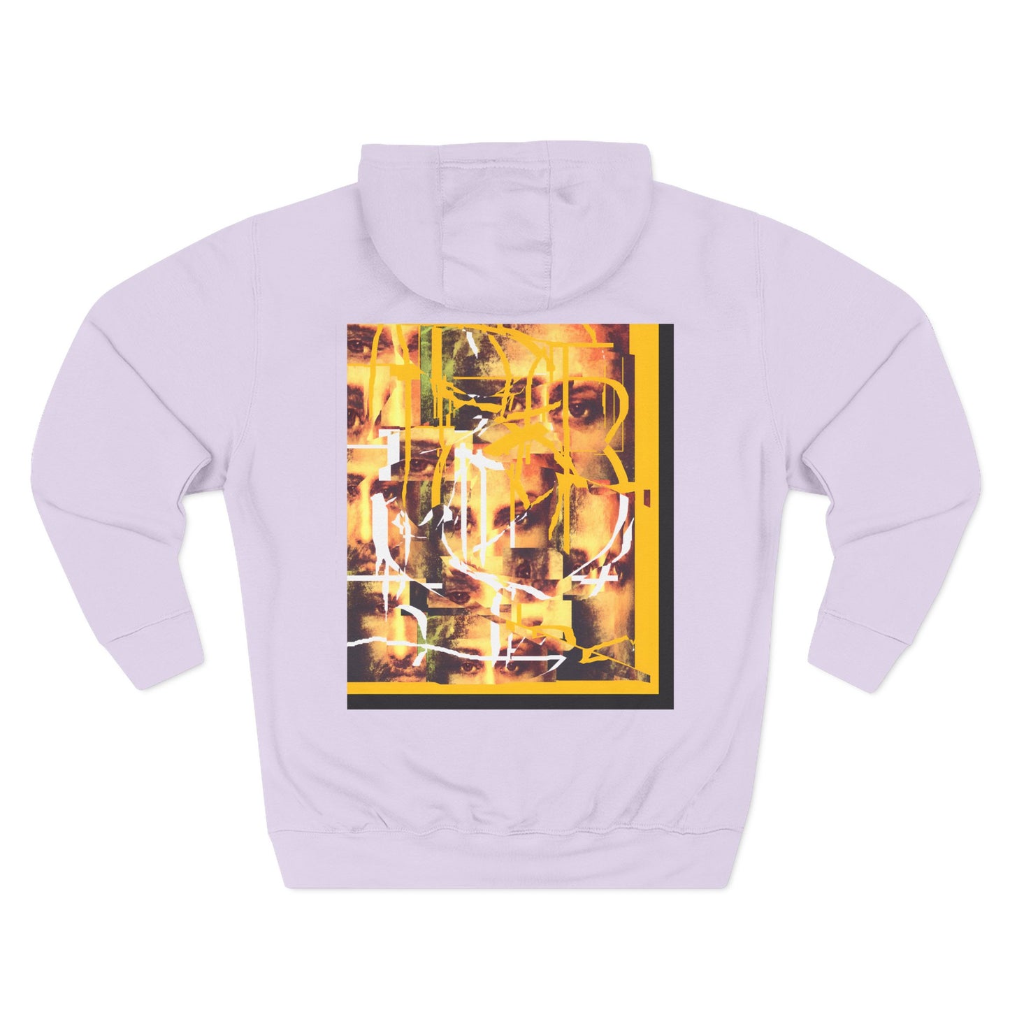Abstract AIonIS Shroud Man -Panel Hoodie — Three-Panel Fleece Graphic Hoodie