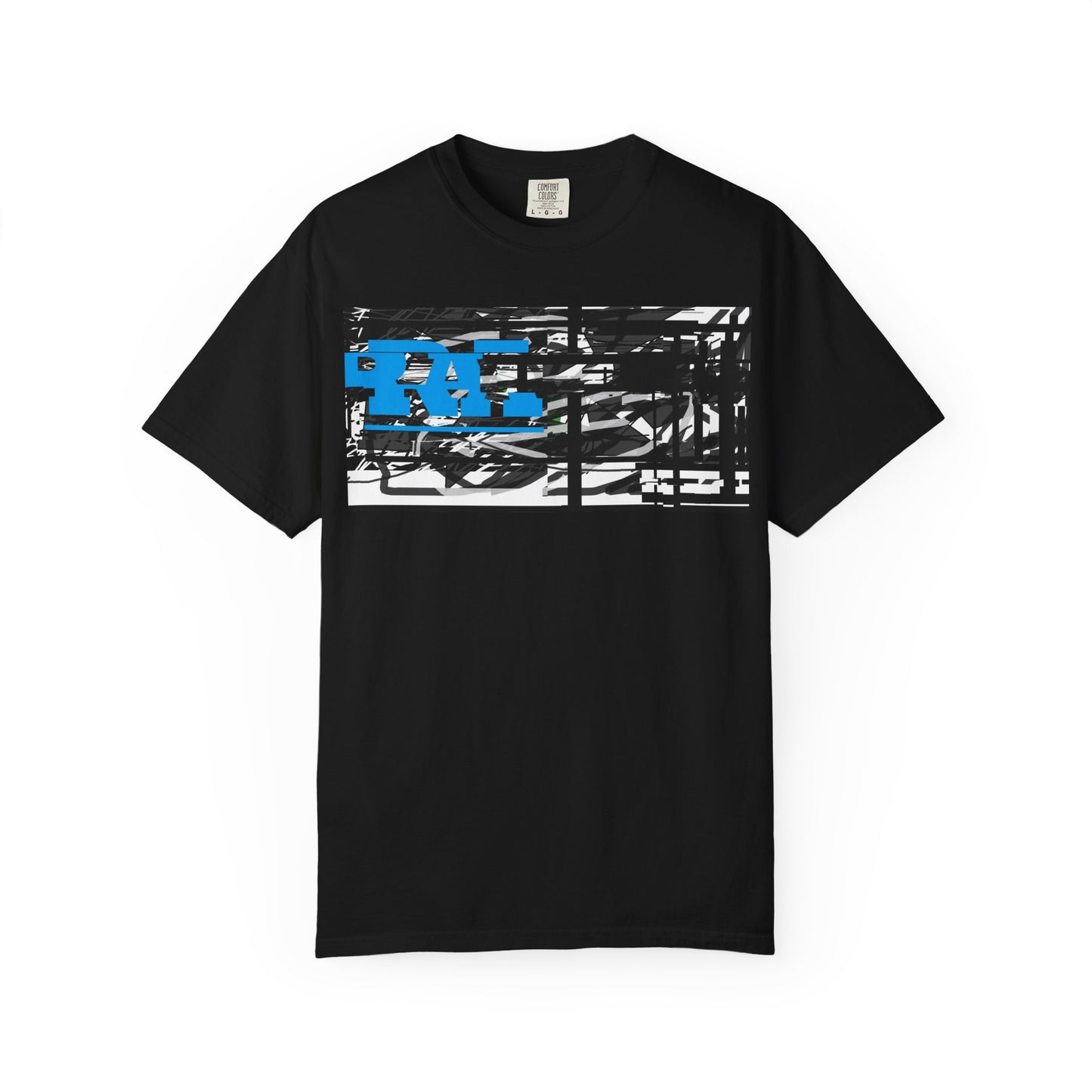 Abstract AIonIS T‑Shirt — Blue RA Logo Streetwear