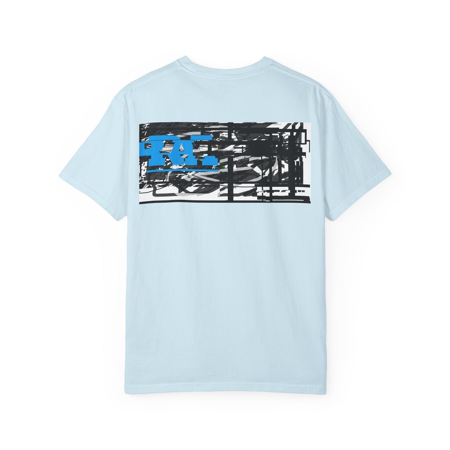 Abstract AIonIS T‑Shirt — Blue RA Logo Streetwear