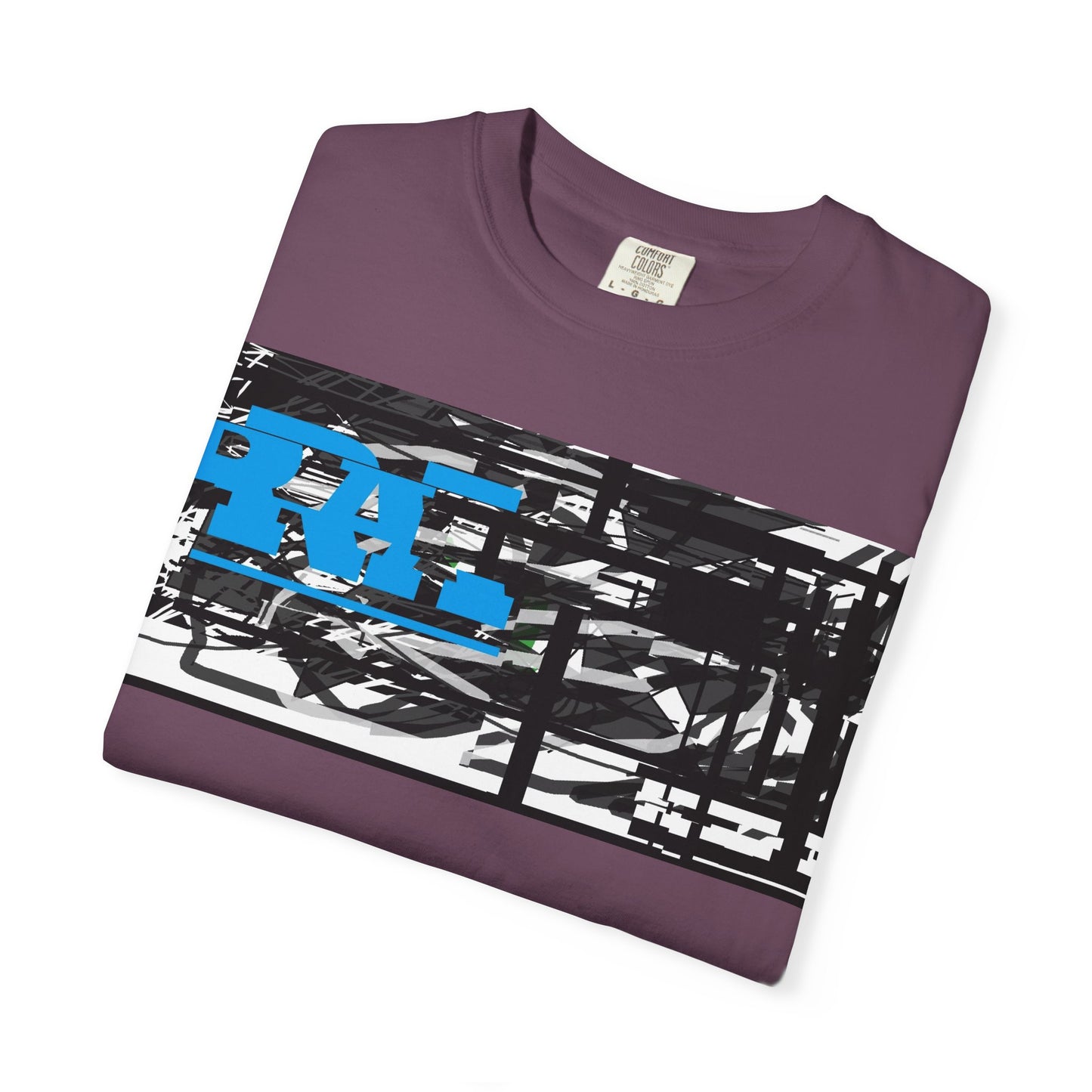 Abstract AIonIS T‑Shirt — Blue RA Logo Streetwear