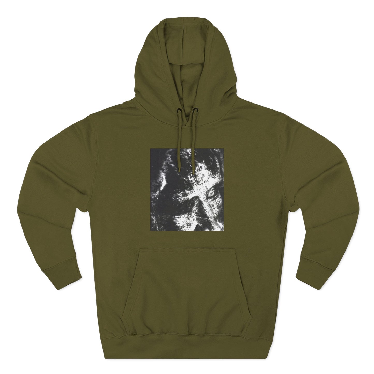 Abstract AIonIS Shroud Man -Panel Hoodie — Three-Panel Fleece Graphic Hoodie