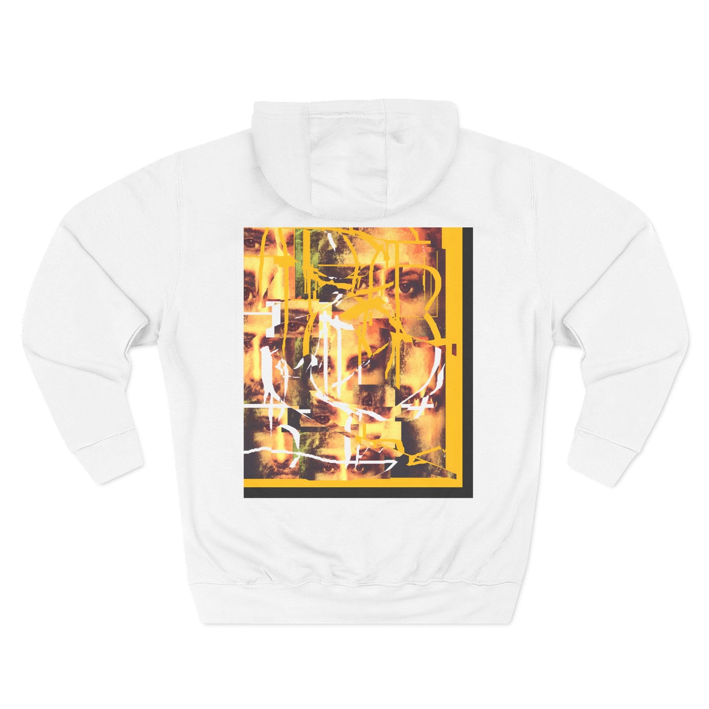 Abstract AIonIS Shroud Man -Panel Hoodie — Three-Panel Fleece Graphic Hoodie