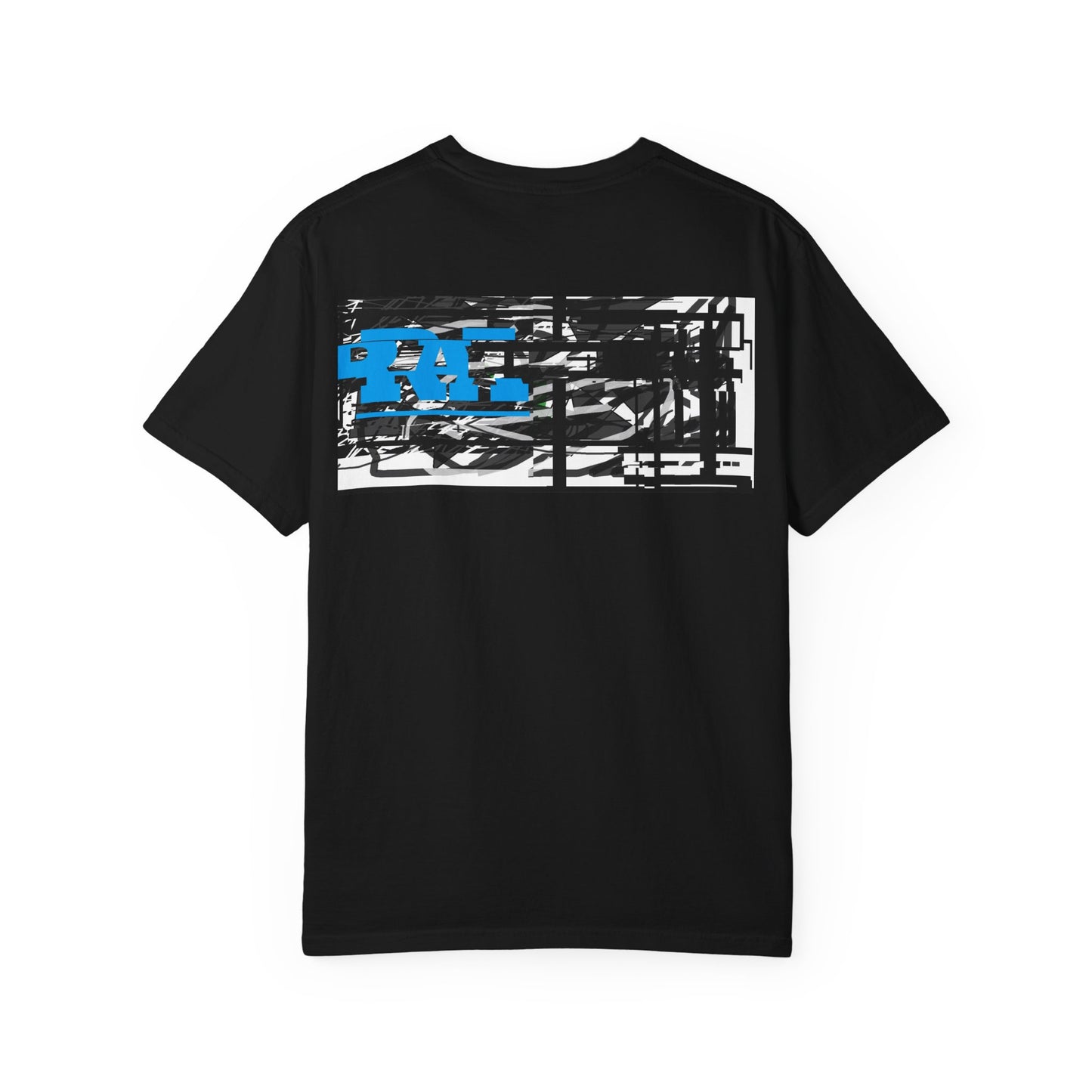 Abstract AIonIS T‑Shirt — Blue RA Logo Streetwear