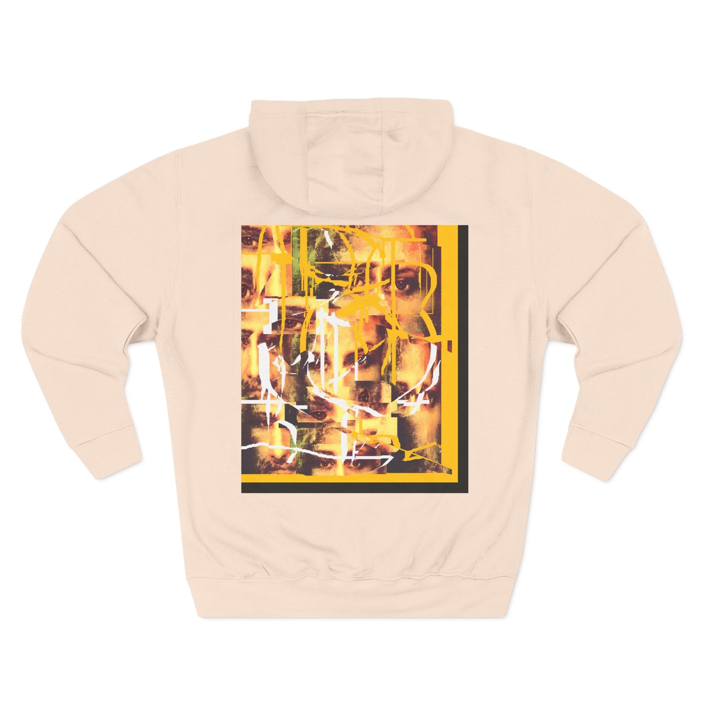 Abstract AIonIS Shroud Man -Panel Hoodie — Three-Panel Fleece Graphic Hoodie